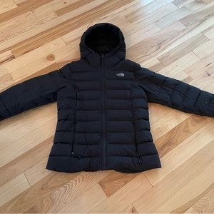 Women’s North Face Stretch Down Jacket Black XL